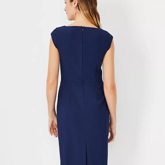 Ann Taylor Suiting Midi Dress - Scoop Neck, Stretch - Picture 5 of 6